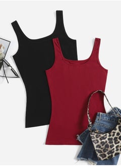 Bundle Of Two Comfortable Scoop Neck Undershirt