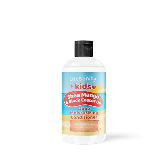 Locsanity Shea and Mango Kids Moisturzing and Deep Conditioning Conditioner, 12 oz, for Natural, Kinky and Curly Hair, Locs - Image 1