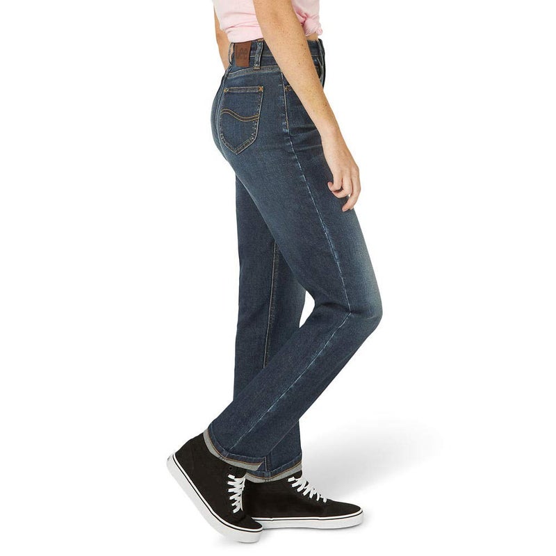 Lee Women's High Rise Straight Ankle Jean, Compass, 31 (US 12) - Image 3