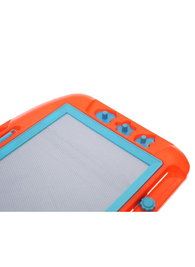 Plastic Large Magnetic Erasable Drawing And Writing Board With Creative Educational Operations Aiming To Teach Children All Mathematical Skills - Orange - Image 2