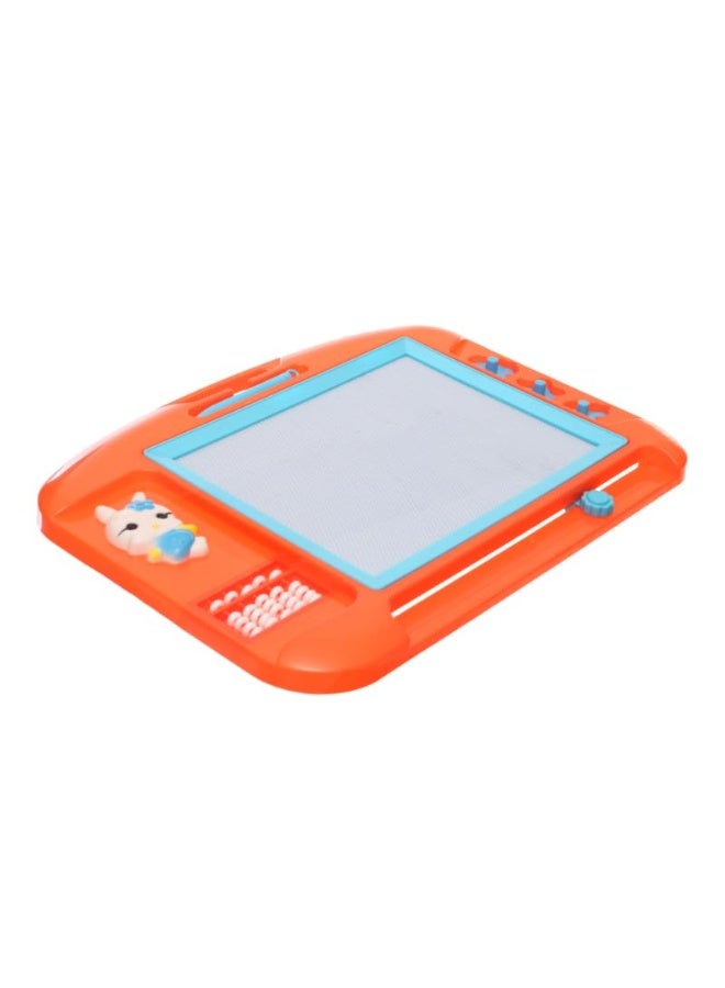 Plastic Large Magnetic Erasable Drawing And Writing Board With Creative Educational Operations Aiming To Teach Children All Mathematical Skills - Orange - Image 3