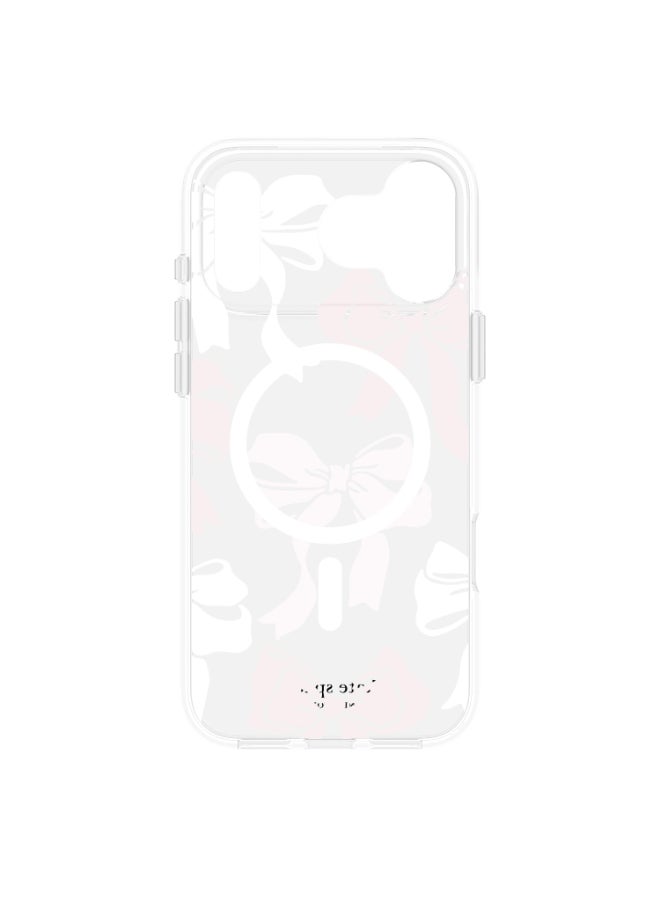 Kate Spade Case w/ Magsafe for Apple iPhone 17 Pro Max 6.9" | 12-Ft Drop Protection w/ Anti-Scratch Anti Yellowing Coating, Raised Edges, Fashion Case, Wireless Charging - Bow Tie - Image 2