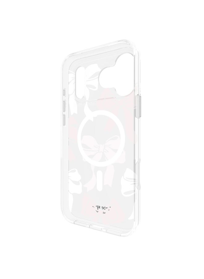 Kate Spade Case w/ Magsafe for Apple iPhone 17 Pro Max 6.9" | 12-Ft Drop Protection w/ Anti-Scratch Anti Yellowing Coating, Raised Edges, Fashion Case, Wireless Charging - Bow Tie - Image 5