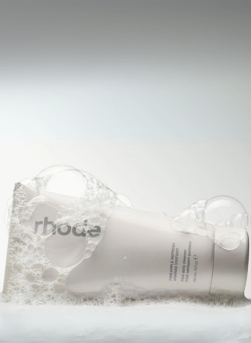 rhode Gentle Daily Cleanser with Pineapple & PGA to Purify, Exfoliate & Refresh Skin – 150ml - Image 3
