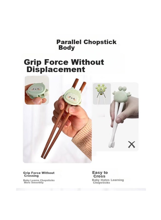 Cookss Children's Chopsticks Training Set For Ages 1-3 Tiger Mouth Training Learning Chopsticks For Toddlers, Baby Home Use Children's Tableware - Image 4