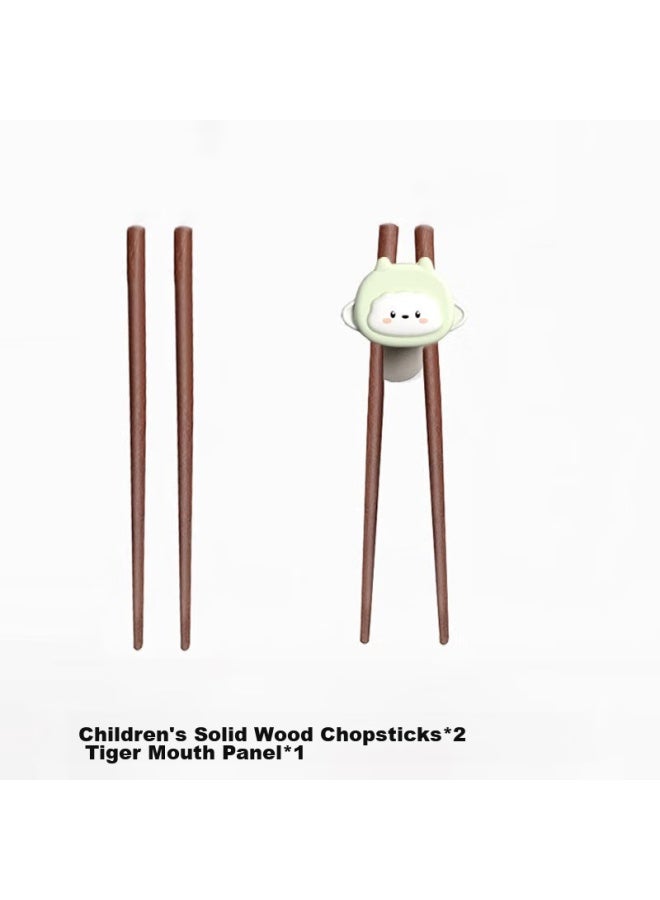 Cookss Children's Chopsticks Training Set For Ages 1-3 Tiger Mouth Training Learning Chopsticks For Toddlers, Baby Home Use Children's Tableware - Image 5