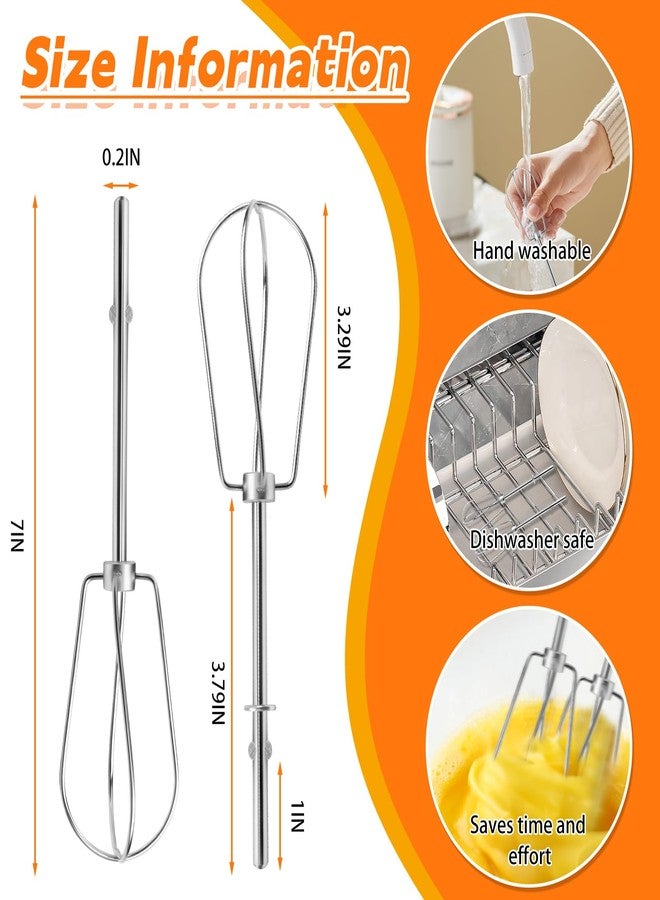 Axfvd Hand Mixer Beaters Attachments for Kitchenaid Stainless Steel - Image 3