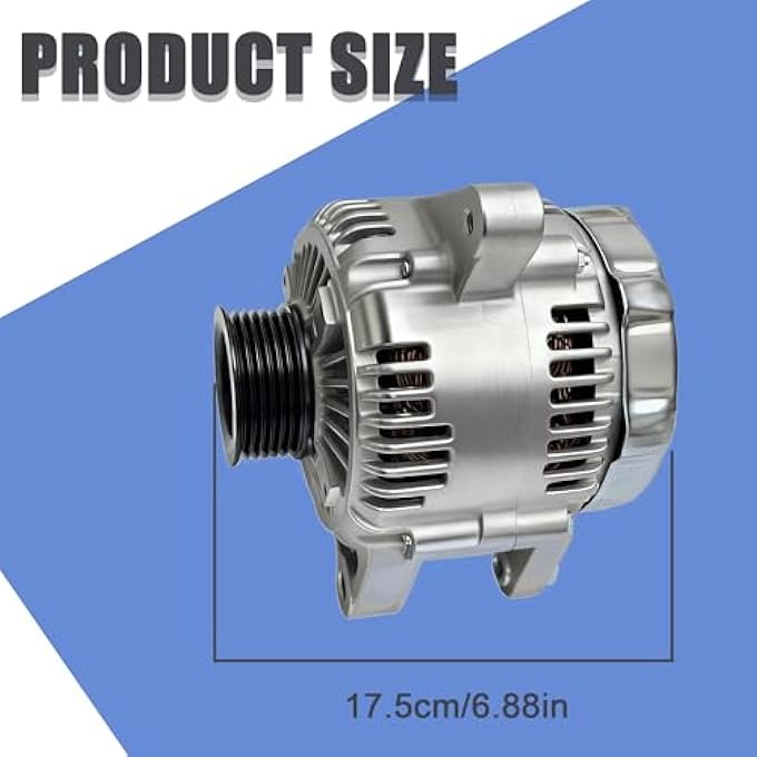 Seeklf 13956 Alternator 100A 12V 6-Groove Pulley Compatible with Toyota Camry 2002 2003, for Lexus ES300 2002 2003 3.0L Clockwise 1012117450 270600A070 13956N - Image 5