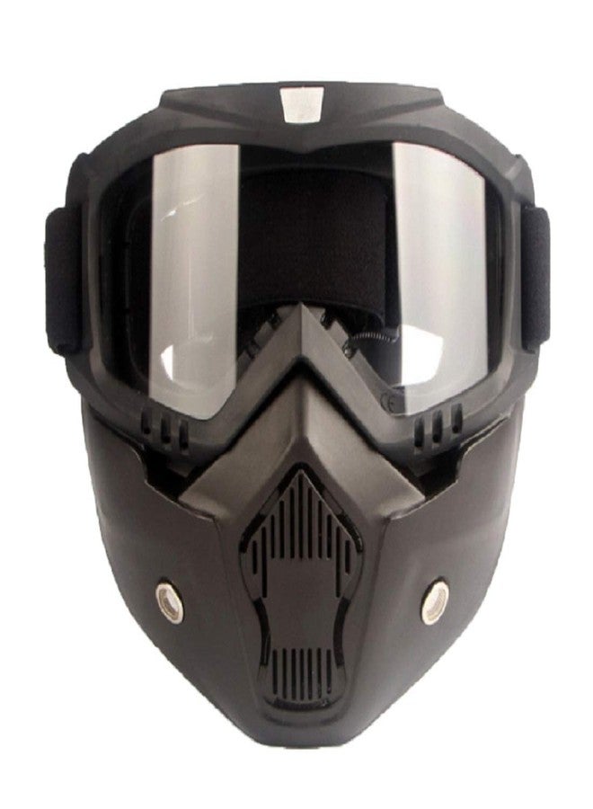 Zimba Goggles Mask Helmet Goggles Road Riding Uv Mouth Filter Cycling Goggles with Detachable Mask - Image 5