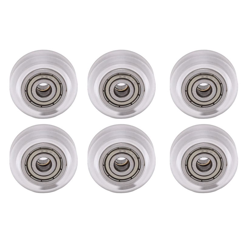 POM Carbon Steel High Speed Bearing Pulley Wheels 16Pcs Transparent Rustproof For 3D Printers - Image 4