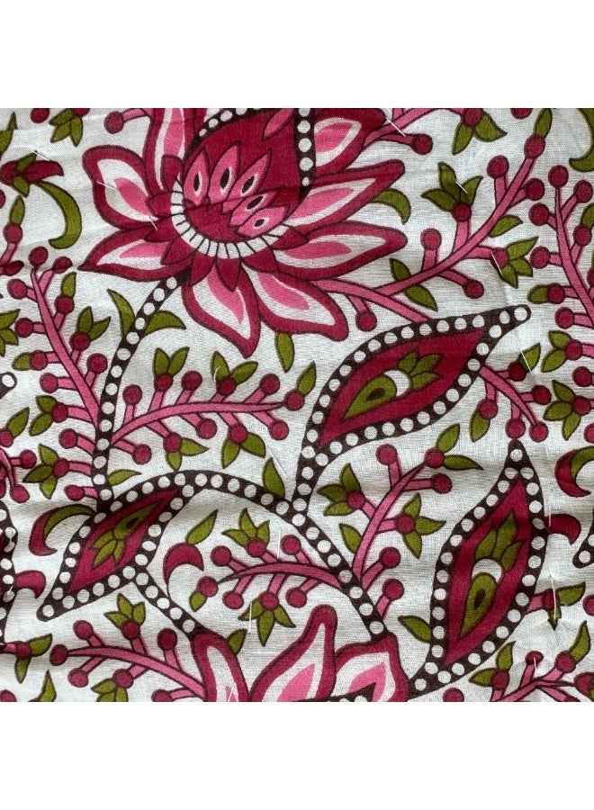 ecotattva Baby Quilt Pink and Multi colored flowers - Image 3