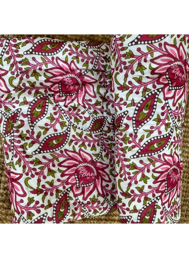 ecotattva Baby Quilt Pink and Multi colored flowers - Image 5