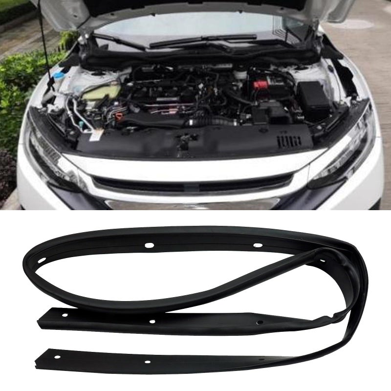Generic iRomehony Hood Seal Strip Bonnet Rubber Gasket Replacement for 74146-TBA-A01 74146-TEA-T00 Fit for Hon-da Civic 2016-2019  - Image 2