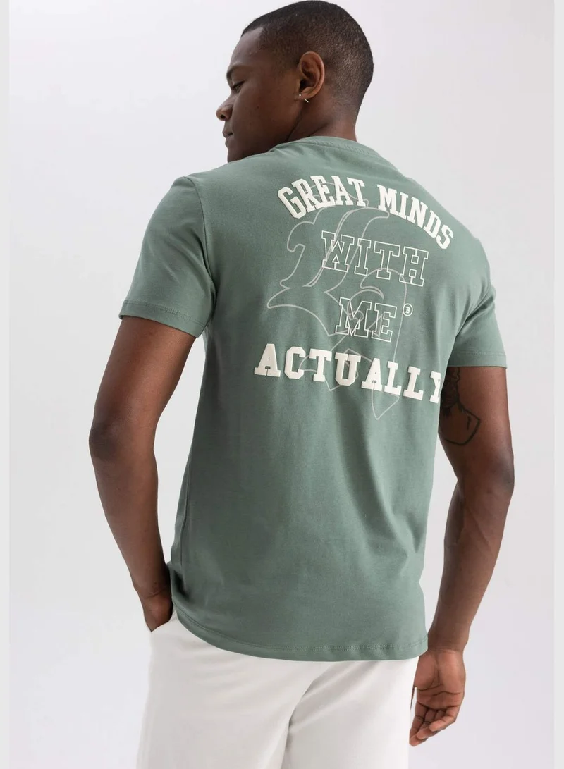 ديفاكتو Man Crew Neck Knitted T-Shirt