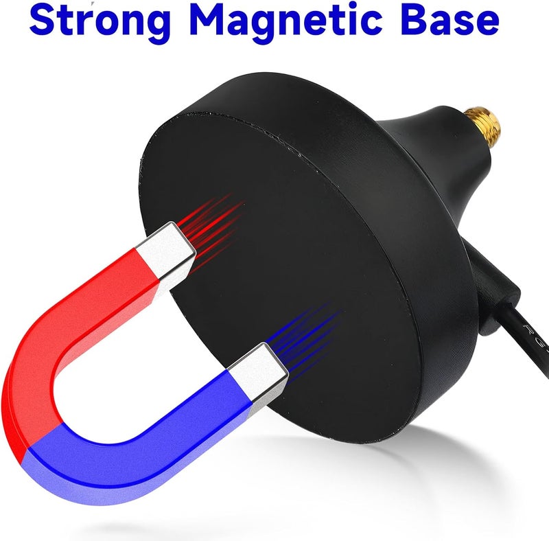 Superbat WiFi Antenna Magnetic Base with 10ft SMA Male Antenna Extension Cable for WiFi Antenna,4G LTE Antenna Network Antennas,Router etc - Image 3