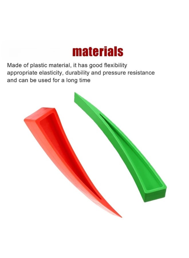Generic 2PCS Car Curved Dent Repair Tools, Plastic Curved Automotive Dent Leveling Repair Tool, Dent Lifter Puller for Car Body Repair and Hand Repair, Universal Car Accessories (Red Green)  - Image 3