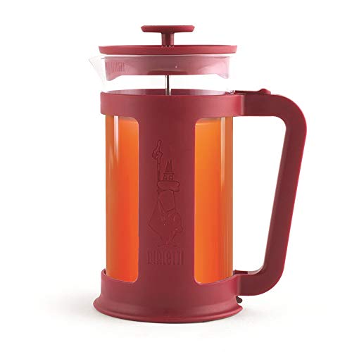 Bialetti Coffee Press Smart, French Press for coffee or tea, borosilicate glass container, dishwasher safe, 1 L - 34 Oz (8-cup), Red - Image 2