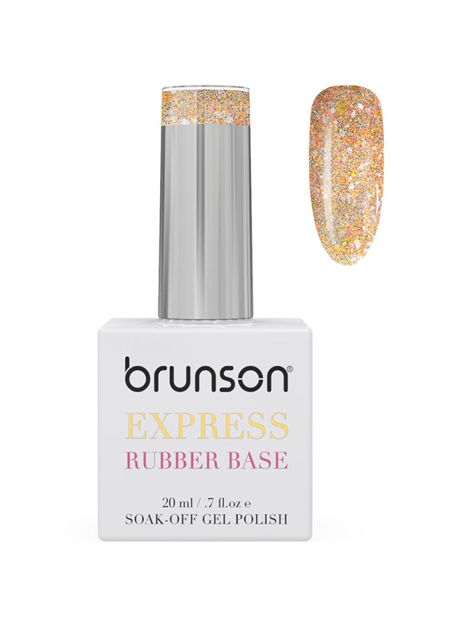 brunson Rubber Base Gel Nail Polish Long Lasting Gel Polish Base for Chip-Free Shine Strengthens French Manicure Rubber Base Coat UV/LED Rubber Gel Soak Off Hard Gel Polish for Nail Extension Gel 20ml