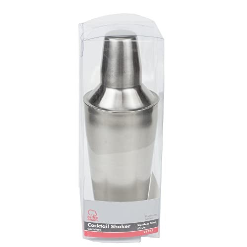 Chef Craft Select 3-Piece Cocktail Bar Shaker Set, 25 ounce, Stainless Steel - Image 2