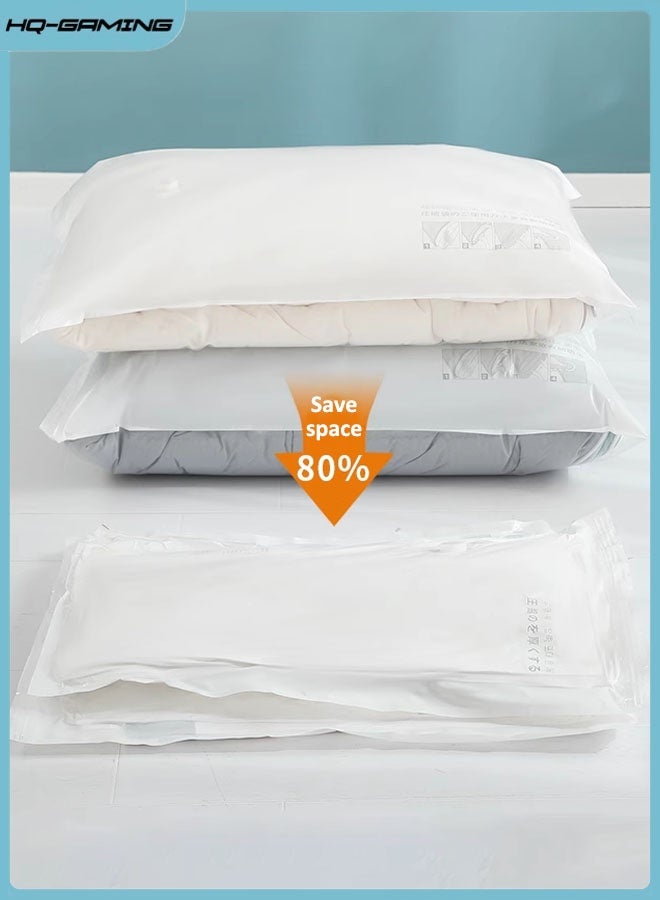 HQ-GAMING Vacuum Storage Bags, Premium Plastic Vacuum Seal Bag, 10 Pack Reusable Space Saver Home Packing Organizers with Electric Pump, Compression Bags for Clothes, Mattress, Blanket, Duvets, Pillows, Quilt, Travel - Image 3