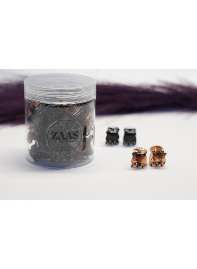 ZAAS 48 Pcs Small Mini Hair Claw Clips Pins Clamps for Women Girl's Hair, tylish Jaw Clips Non Slip Hair Clip Clamps Styling Accessories Box for Mother's Day Gift Women Girls - Image 2