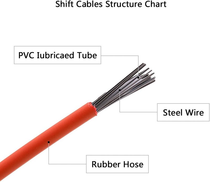 comfrt Bicycle Shifting Steel Cable Derailleur Steel Line for Mountain Bike (Color : RED) Bicycles and Spare Parts Bike Cable Housing - Image 3