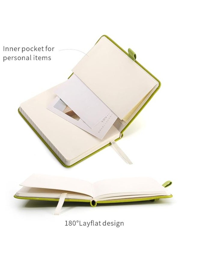 Pocket Notebook,2 Pack Small Notebook with Pen,A6 Size Journal Hardcover Notebook,3.7”x5.5” Mini Notepad 100Gsm Thick Paper for Office,School (160 Pages,Purple)