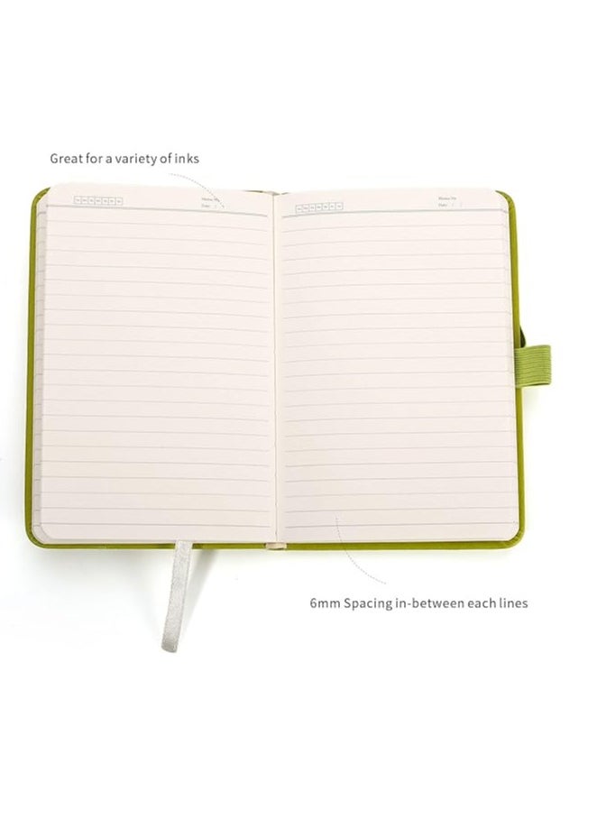 Pocket Notebook,2 Pack Small Notebook with Pen,A6 Size Journal Hardcover Notebook,3.7”x5.5” Mini Notepad 100Gsm Thick Paper for Office,School (160 Pages,Purple)
