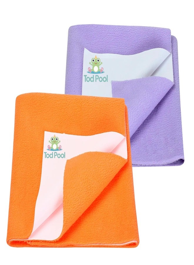 بطانية تود بول الصوفية القابلة للعكس للأطفال - بطانية فائقة النعومة والدفء وخفيفة الوزن ذات طبقتين للأطفال حديثي الولادة والأطفال الصغار - لفافة مريحة للأولاد والبنات - عبوة من قطعتين (خوخي، بنفسجي، متوسط)
