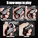 OBEST Alloy Gun Shape Fidget Ring Metal Fingertip Toy Pistol Office Cool Desk Anxiety Stress Relief ADHD Sufferers Gift Toys Black - Image 3