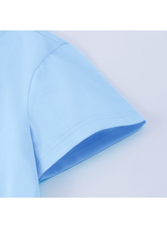 Badibadi Hot Recommendation】25 Summer Thin Pure Cotton Girls' Short-sleeve T-shirt, Medium/large Girls' Top, Children's Air-conditioning Shirt - Image 5