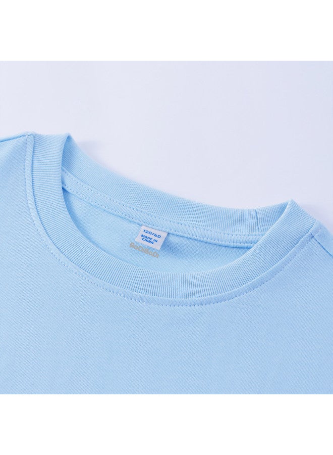 Badibadi Hot Recommendation】25 Summer Thin Pure Cotton Girls' Short-sleeve T-shirt, Medium/large Girls' Top, Children's Air-conditioning Shirt - Image 4