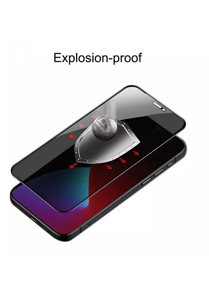 (2 Pack) for iPhone 11 PRO MAX Privacy Tempered Glass Screen Protector Anti-Scratch with Back Camera glass Alignment Frame Bubble Free Scratch Resistant - Image 2