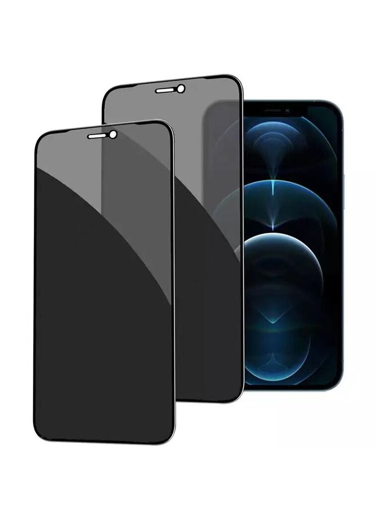 (2 Pack) for iPhone 11 PRO MAX Privacy Tempered Glass Screen Protector Anti-Scratch with Back Camera glass Alignment Frame Bubble Free Scratch Resistant - Image 1