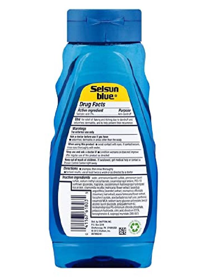 Selsun blue Shampoo Naturals Dandruff Itchy Dry Scalp 11 Ounce (325Ml) (2 Pack) - Image 3