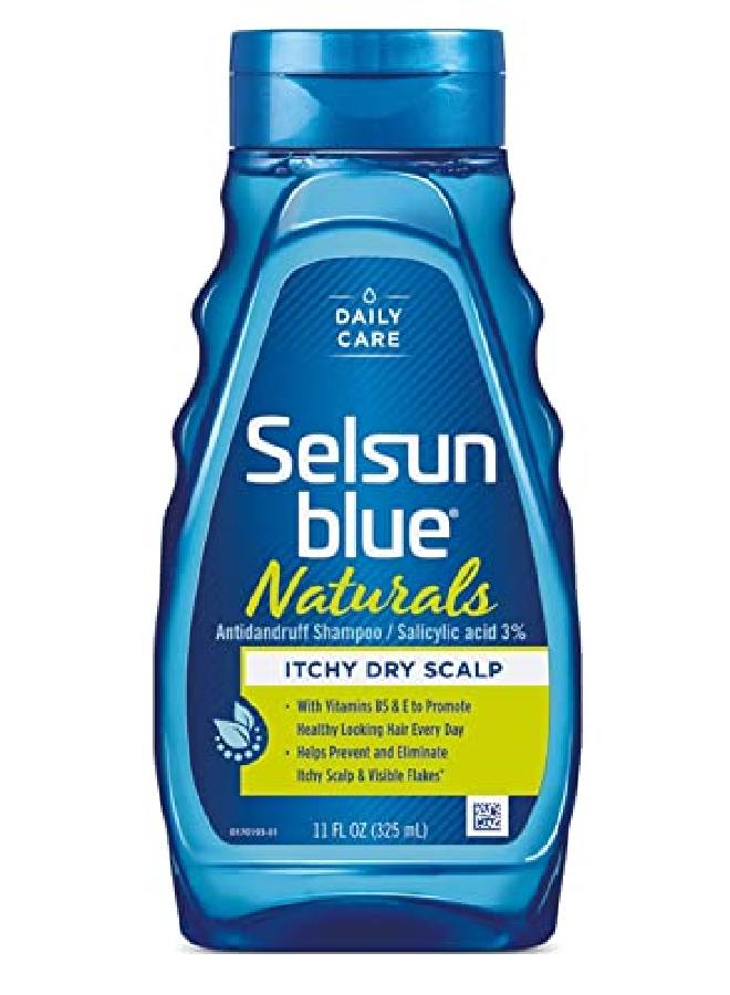 Selsun blue Shampoo Naturals Dandruff Itchy Dry Scalp 11 Ounce (325Ml) (2 Pack) - Image 2