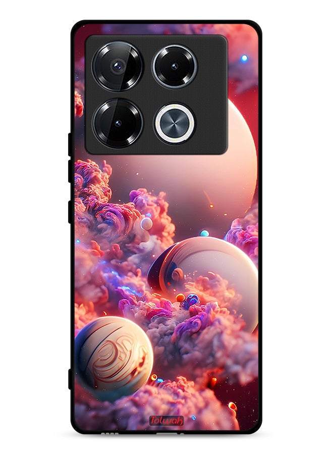Tolwak Infinix Note 40 Pro Plus 5G Protective Case Cover Clouds Abstract Art - Image 1