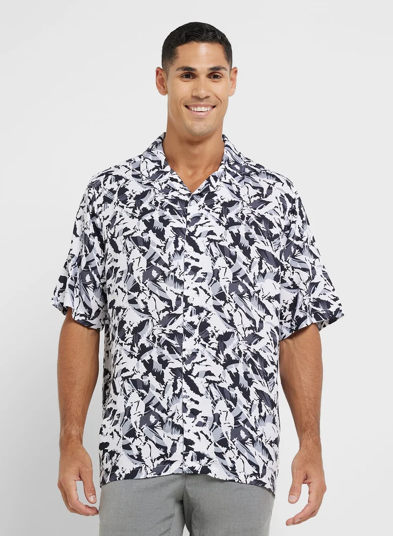 Robert Wood Resort Print Shirt