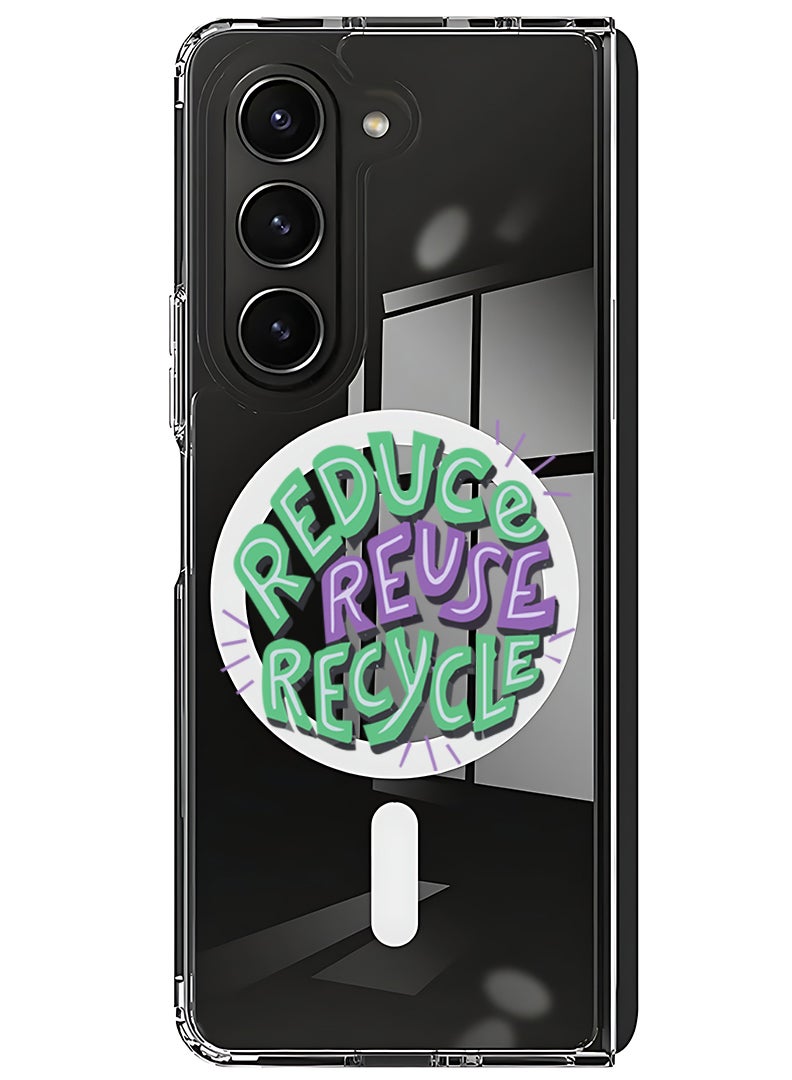 Theodor Magnetic Case for Samsung Galaxy Z Fold 6 Compatible with MagSafe Wireless Charging, Shockproof Phone Bumper Cover Reuse reduce - Image 1