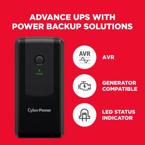CyberPower Line Interactive/Offline UPS UT650EG - 600VA / 360W, 230V, UPS System, an Ideal Power Backup & Protection for Home Office, Desktop PC & Your WiFi Router - Image 2