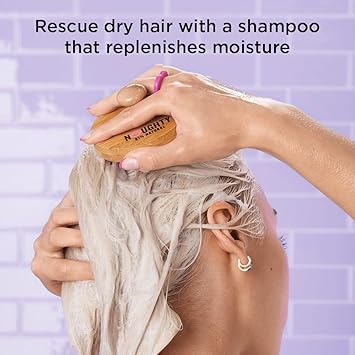 Noughty 97 Natural To The Rescue Moisture Boost Shampoo Sulphate Free Vegan Haircare Hydrating Formula for Frizzy Damaged Hair with Sweet Almond and Sunflower Seed 1L - Image 4