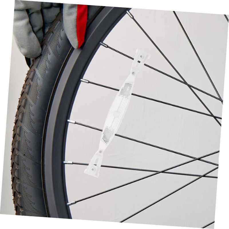 VICASKY Bicycle Wheel Reflectors Pack 1 Piece Reflective Safety Warning Reflectors for Night Riding Compatible Mountain and Road Bikes Easy to Install High Visibility - Image 4