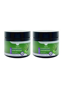U fresh Rosemary Mint Strengthening Hair Masque 360 g 2 pieces  - Image 1