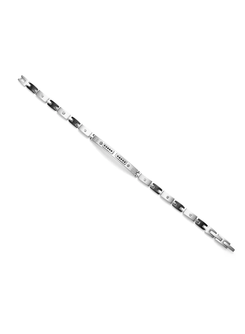 POLICE Bond Silver/Grey Metal Stainless Steel Gents Bracelet