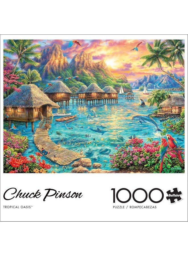 Buffalo Games - Chuck Pinson - Tropical Oasis - 1000 Piece Jigsaw Puzzle for Adults -Challenging Puzzle Perfect for Game Nights - Finished Size is 26.75 x 19.75 - Image 3