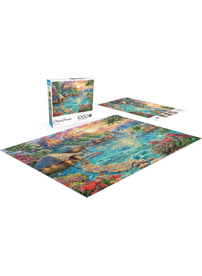 Buffalo Games - Chuck Pinson - Tropical Oasis - 1000 Piece Jigsaw Puzzle for Adults -Challenging Puzzle Perfect for Game Nights - Finished Size is 26.75 x 19.75 - Image 4