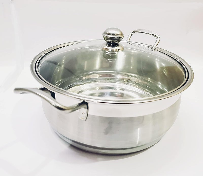 Kitchener Stainless Steel Omega Dish Handi Glass Lid - Image 3