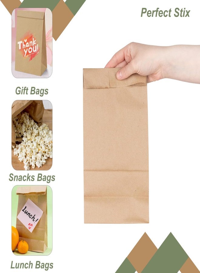 Perfect Stix أكياس غداء ورقية بنية - باك من 100 قطعة 6-100 6 رطل - Image 5