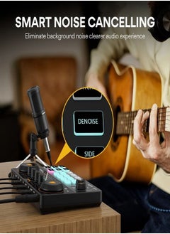 Maono Podcast Equipment Bundle-MaonoCaster Lite-Audio Interface-All in One-Podcast Production Studio with 3.5mm Microphone for Live Streaming,Podcast Recording,Youtube,PC,Smartphone (AM200-S1)  - Image 5