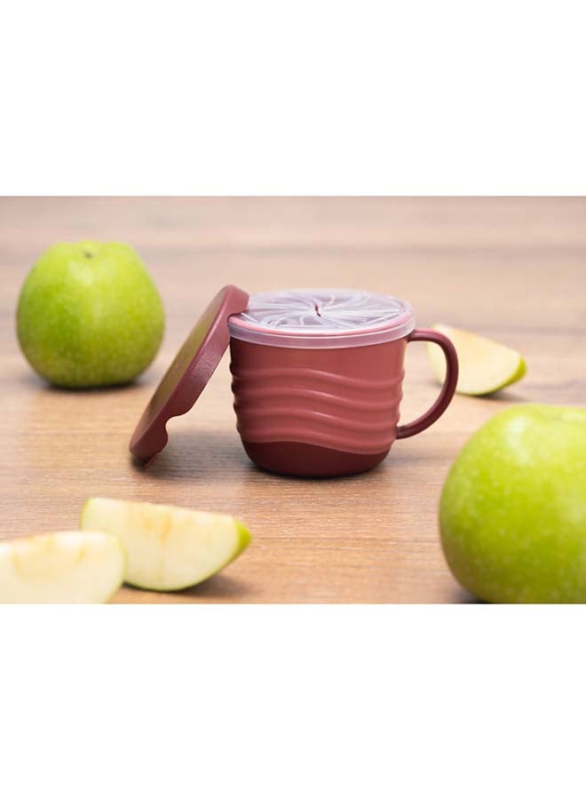 nip 2In1 Snack Box With Silicone Cover, Extra-Light And Ergonomic, Break-Proof, Microwave And Dishwasher Friendly, Bio-Based Plastic, Red 250Ml - Image 5